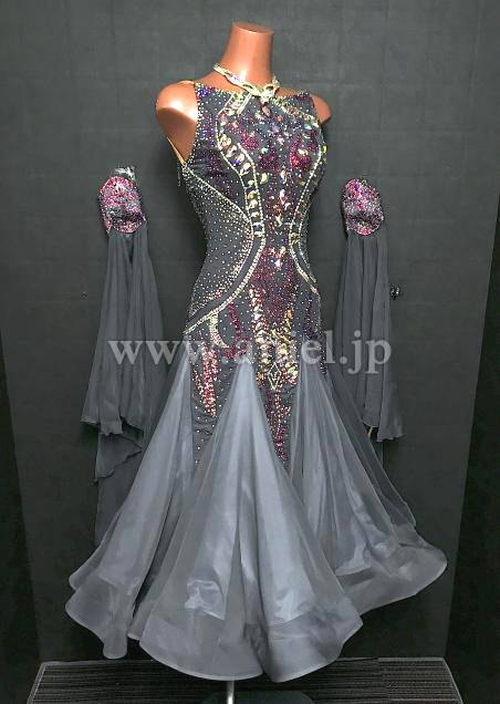 M9125・【タカダンススポーツ】グレー&ピンク