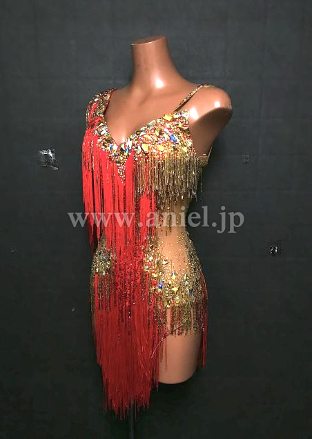 L7395・【SAVICH】レッドフリンジミニ