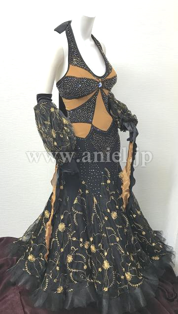 M6860・【gentil】黒&スキンカラー