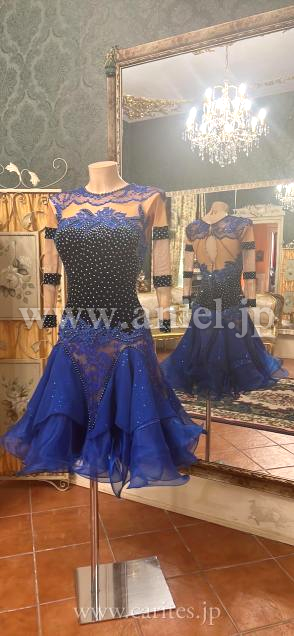 L6543・【Silvia design】ブラック&ブルーフレア