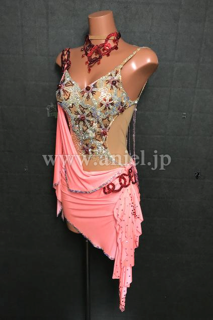 L6946・サーモンピンク&赤