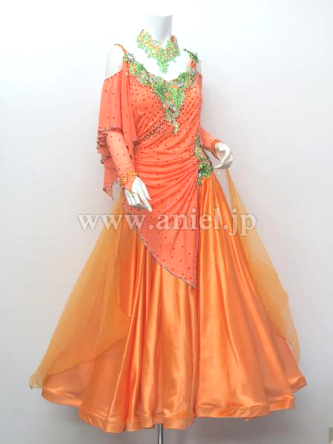 M6509・オレンジ&黄緑※試着不可