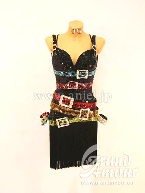 PL2148・【Grand Amour】黒&カラフル・29万2千円　レンタル6万円