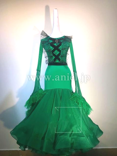 M5745・緑&黒※試着不可