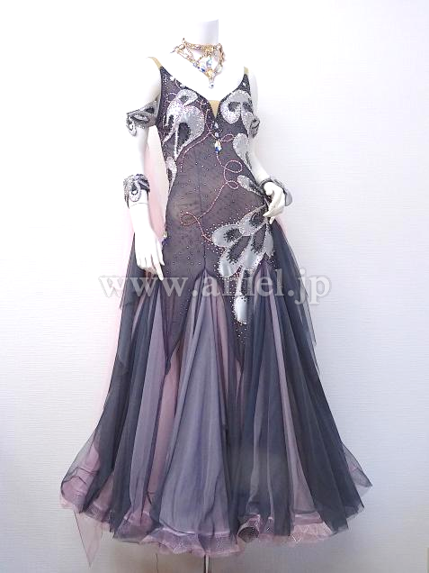 M5753・グレー&ピンク