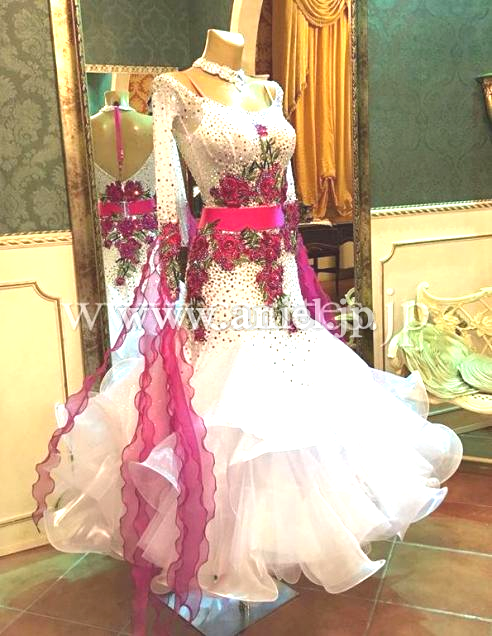 M5211・【Silvia design】白&ピンク