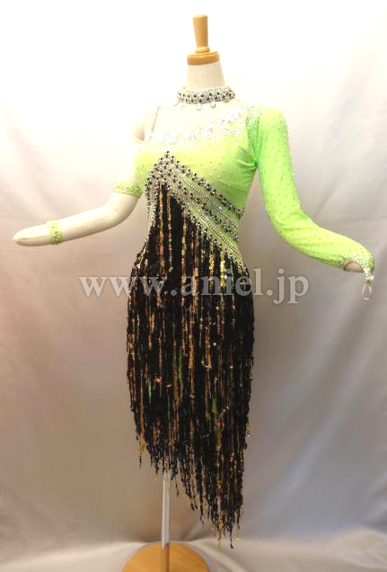 L2110・黄緑&黒ゴールド※試着不可