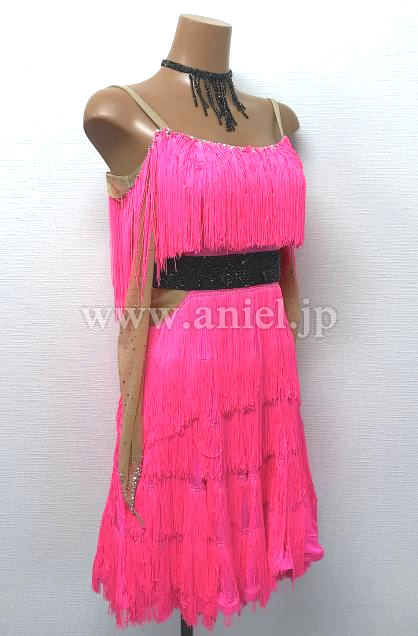 L5568・【gentil】ピンク&黒