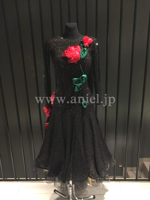 M4963・【DLK】黒&花モチーフ