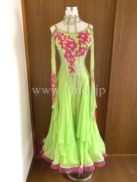 M7864・黄緑&ピンク