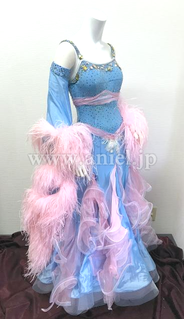 M6867・【gentil】ブルー&ピンク