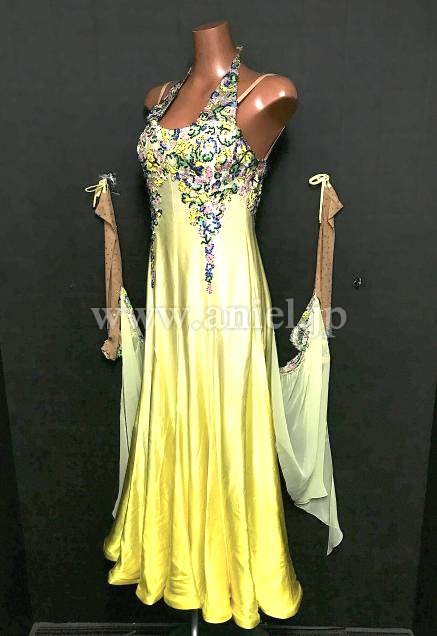 M9158・Sapiel】黄&花柄