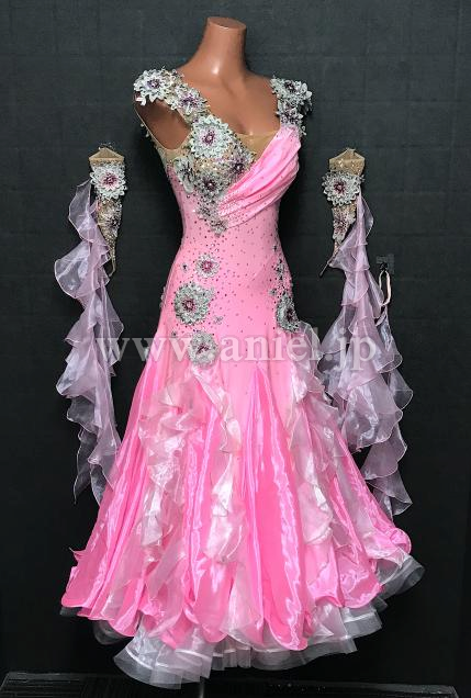 M8544・ピンク&シルバー