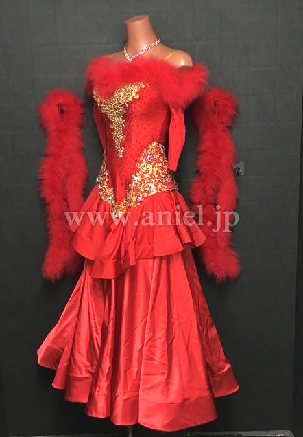 M8547・赤&ゴールド