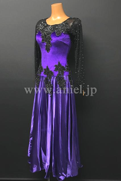 L5570・紫&黒パソドレス※試着不可