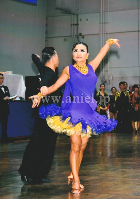 L3982・ブルーベリー&ゴールド※試着不可