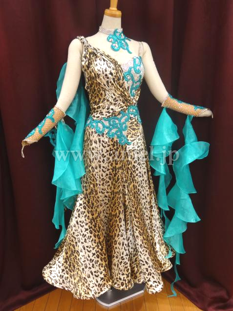 M3519・【Edda Hsu】豹柄&ジェード