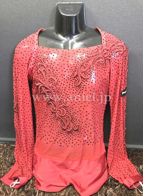 L6181・赤ラテンシャツ※試着不可