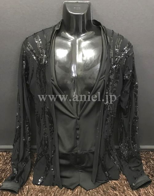 L6201・黒男性衣装3点セット※試着不可