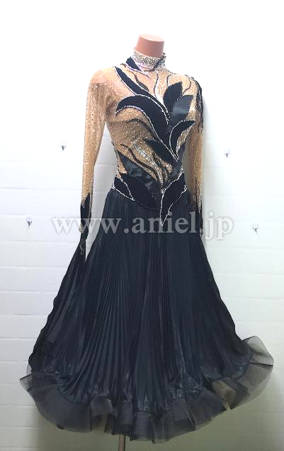 M8552・【gentil】黒&ベージュ