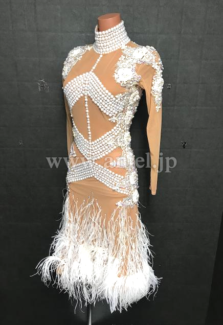 L6971・ベージュ&白