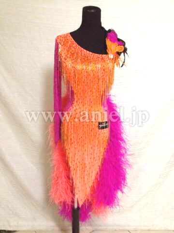 L1609・オレンジ&紫ピンク