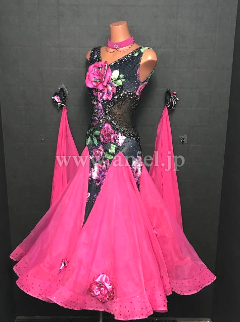 M8569・【SALE】【タカダンス】ピンク&黒