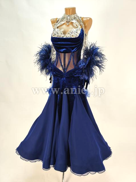 M8557・【NAZAR】ロイヤルブルー&クリスタル※試着不可