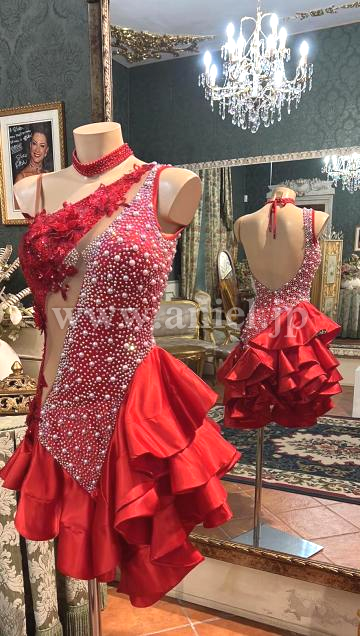 L7063・【Silvia Design】レッドラテン