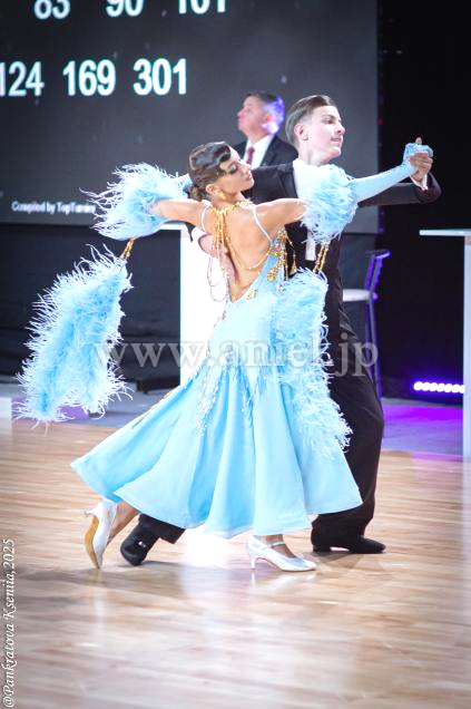 M9163・【NAZAR】ペールブルー&ゴールド※試着不可