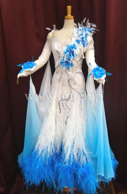 M2972・【Chrisanne】ホワイト&ターコイズ