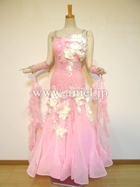 M4910・【gentil】ピンク&白花