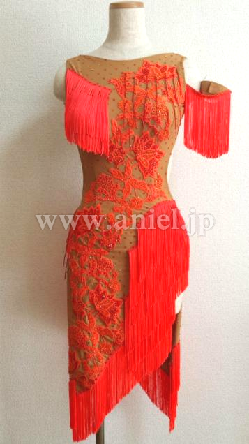 L3060・ベージュ&オレンジ