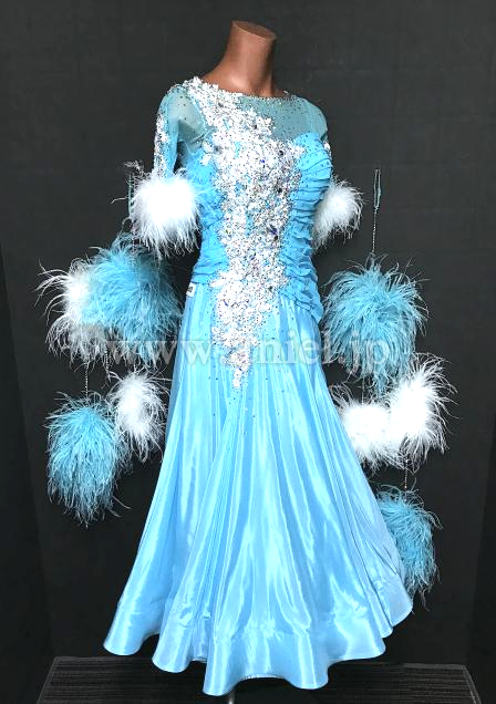 M9191・【gentil】水色&白