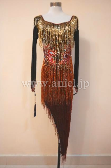 L2173・ブラック&オレンジゴールド※試着不可