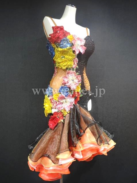 L2154・【Abraham Martinez】黒&カラフルフラワー