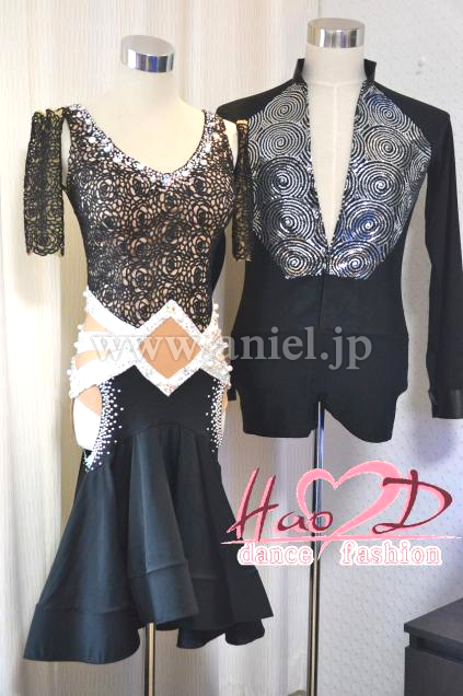 L2641・黒&シルバーペア