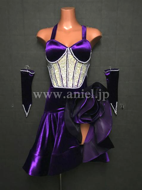 L6987・パープルベルベット&パール