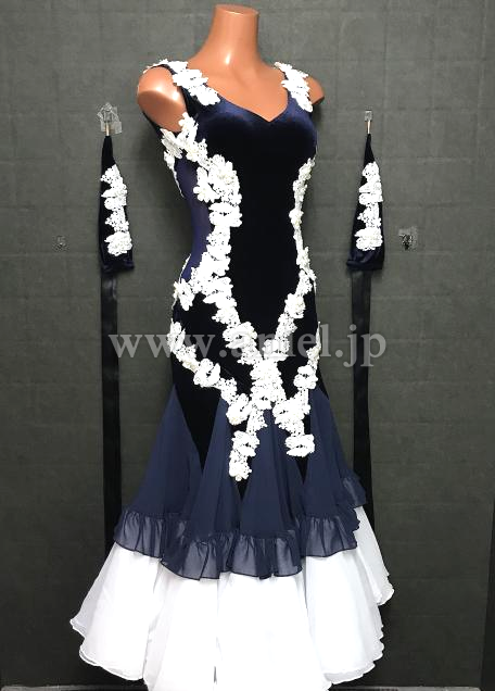 M8511・ネイビー&白※試着不可