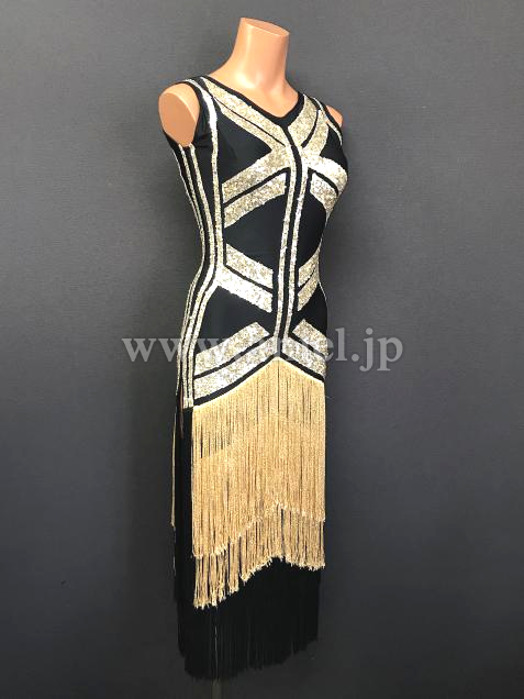 L6209・【タカダンス】ゴールド&黒※試着不可