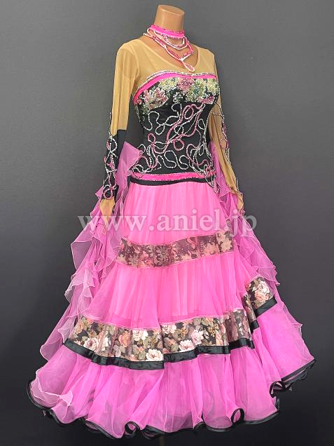 M7893・ピンク&柄