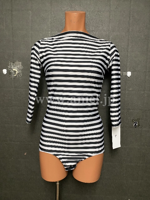 【Popcon】ボーダーレオタード【中古】