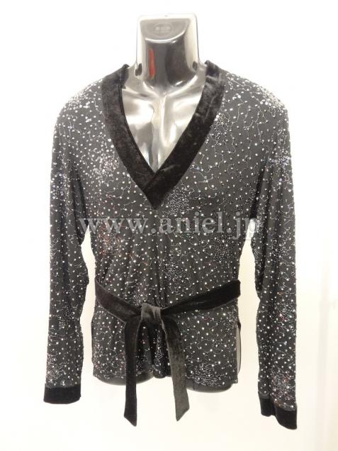 L1631・男性用ラテンシャツ黒