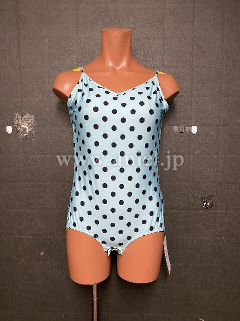 【Popcon】水色ドットレオタード【中古】