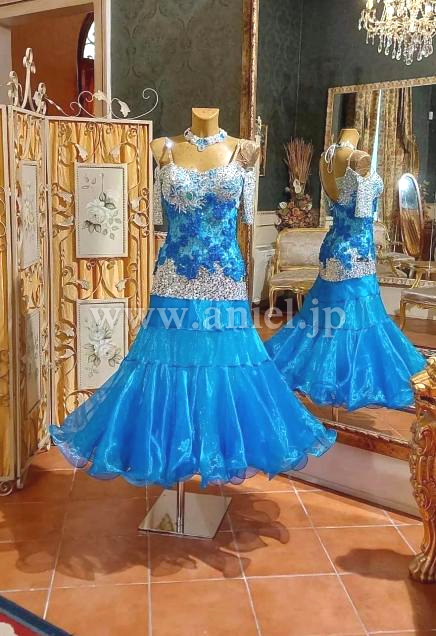 M6919・【Silvia Design】ブルー&ホワイト