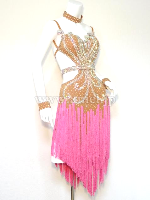 L3603・ベージュ&ピンク※試着不可