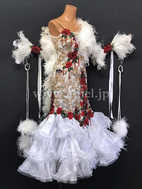 M7903・【THE ONE】白&赤薔薇