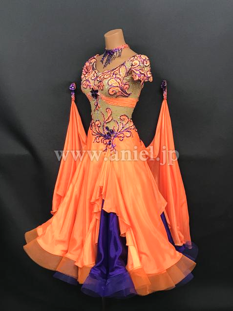 M7964・オレンジ&紫