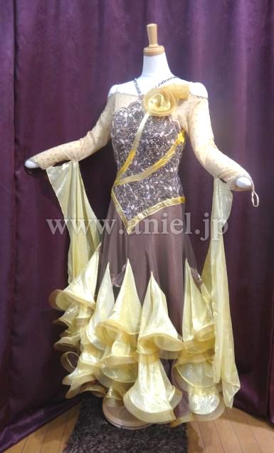 M2993・ゴールド&茶色