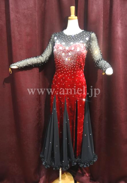 M2994・エンジ&黒※試着不可